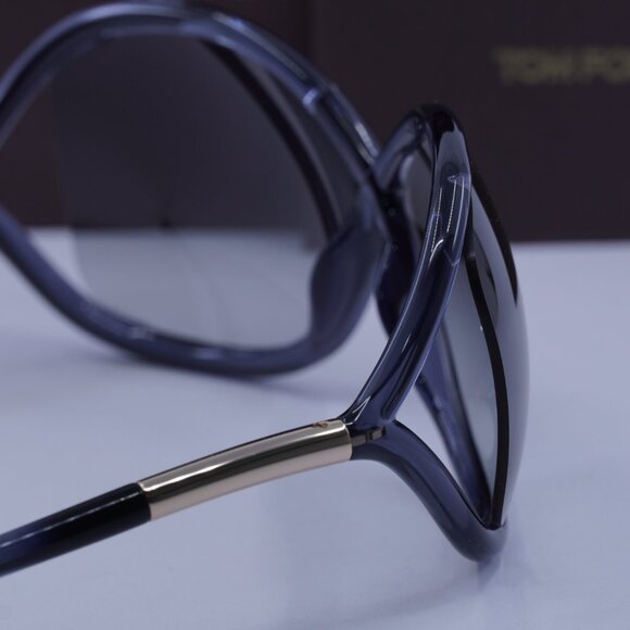 Tom Ford Whitney FT0009 0B5 Butterfly Sunglasses - Transparent Grey/Smoke - Picture 9 of 10